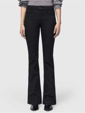 MAC Cosmetics Black Women's Flared Jeans High-Rise Size 38X32